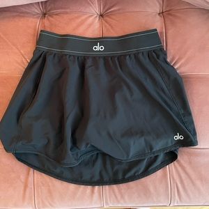 alo tennis skirt size small black